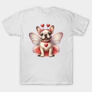 Valentine Fairy French Bulldog T-Shirt